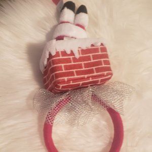 Santa chimney Christmas headband
